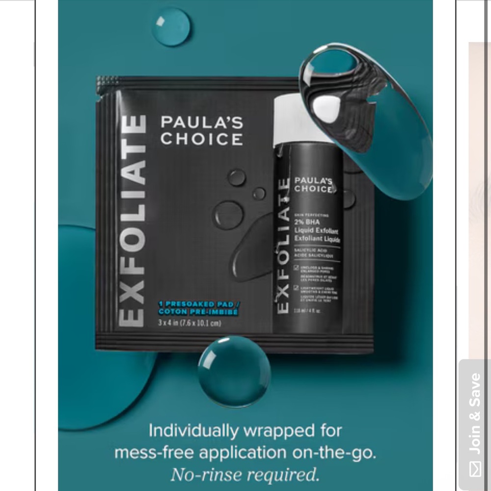Paula’s Choice 2% BHA Exfoliating Toner Pads